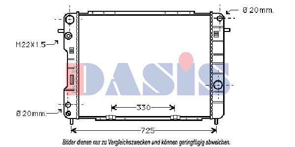 AKS DASIS Jäähdytin,moottorin jäähdytys 150029N